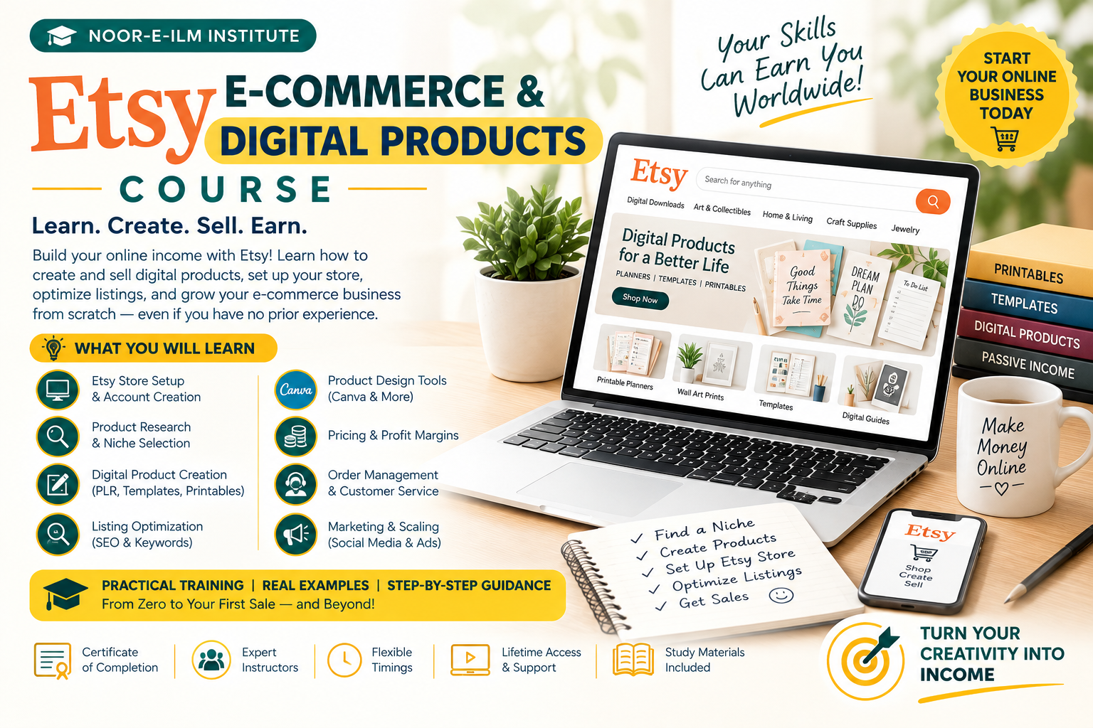 Etsy E-Commerce & Digital Products Course